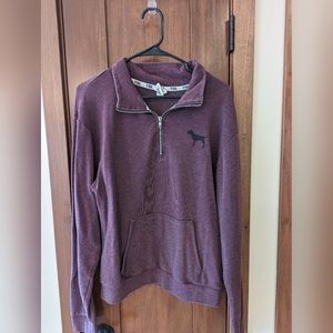 PINK: Quarter Zip Sweatshirt